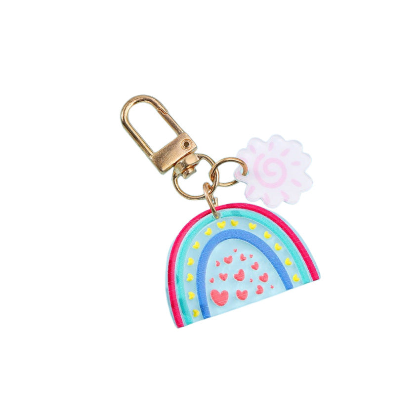 Wholesale Metal Rainbow Bridge Keychain